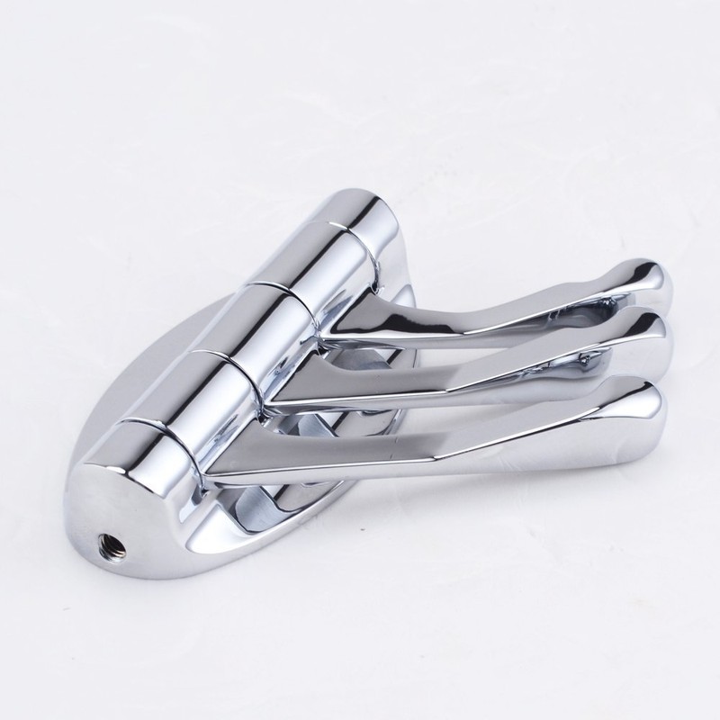 Home Swivel Wall Mounted Coat Hook,GUOYI®Solid Metal Three Swing Clothes/Towel