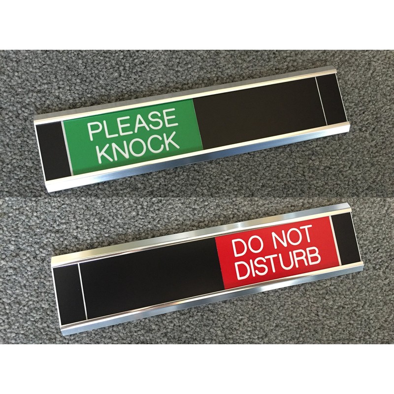 Sliding Signs - Entry Control - Engaged (RED) / Vacant