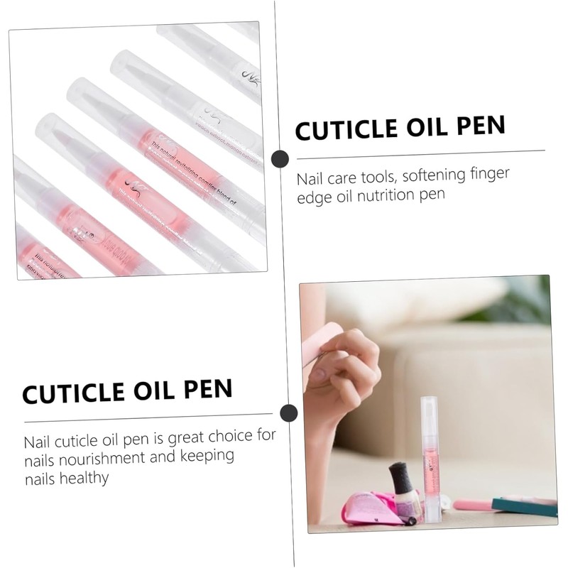 Aceite Revitalizante para Cutículas en Bolígrafo, 8 Piezas de 3ml