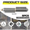 Zonon 5 Pcs 3 Inch BBQ Smoker Bullet Weld on