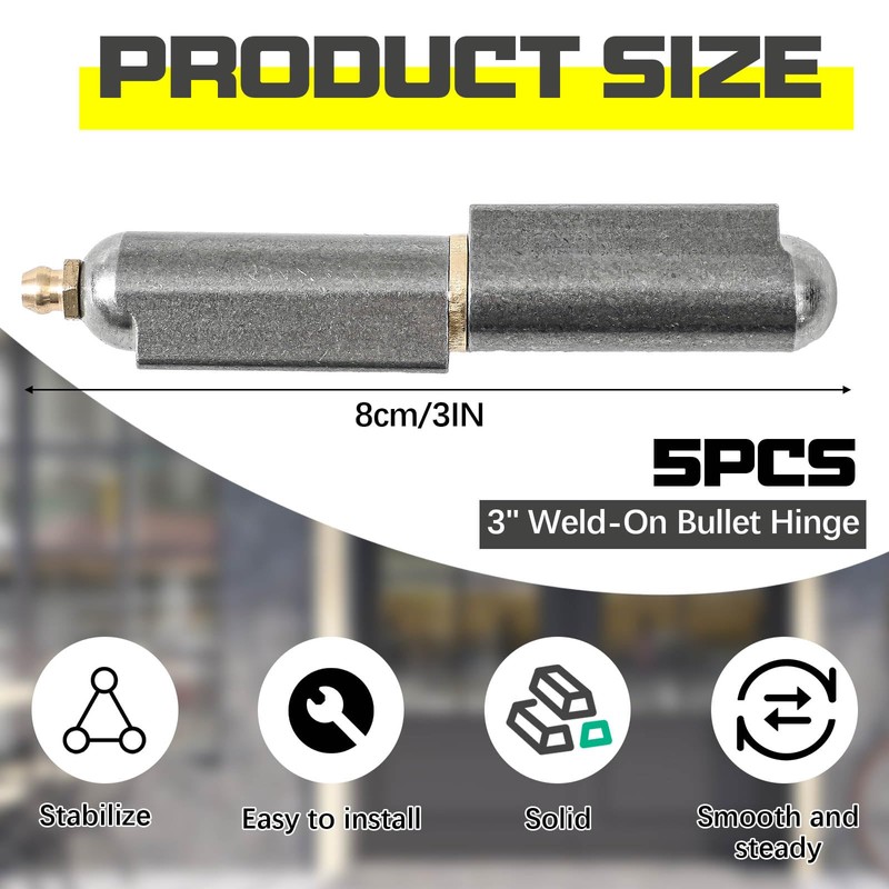 Zonon 5 Pcs 3 Inch BBQ Smoker Bullet Weld on