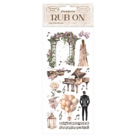 Stamperia Rub-On 4"X8.5"-Romanc