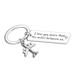 Long Distance Relationship Gifts Keyring Couple Keychain Boyfriend Girlfriend Gifts Anniversary Valentine's Day Gifts Going Away Gifts for Husband Wife