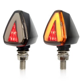 Unbranded 2Pcs Motorcycle Turn Signal Light Brake Arrow Blinker For Suzuki Kawasaki Honda