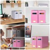 BALEINE File Organizer Box, Cardboard File Folder Organizer with Handle