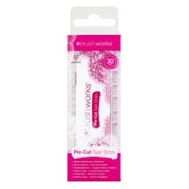 Brushworks Pre Cut Tape Strips in a Tin - 30 Sheets