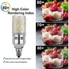 E12 LED Corn Bulbs 12W,3000K Warm White,1200LM,Small Edison Screw Bulbs,100W