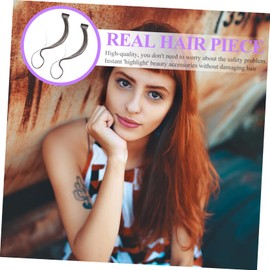 Baluue 4pcs Invisible Hairpiece for Women Long Hair Extensions Real Hair Piece Ponytail Wig Headdress Fashion Beauty Accessory