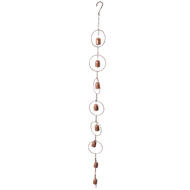 Hanging Rain Chime Metal Beautiful Sound Decorative Bell Shaped Rain