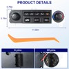 Heater Climate Control Switch Module Panel 79600-S84-A01ZA Compatible with Honda