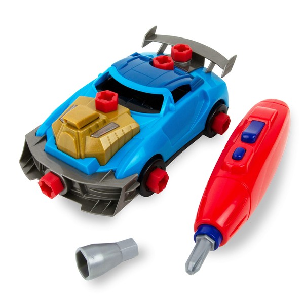 Boley Take Apart Racer - 22 Piece Kids and Toddler Take Apart Car - Toy Car Race Car Set for Boys and Girls Ages 3 and Up - Take Apart Toys for Children