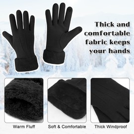 Justay Sowarm Women Winter Gloves Warm Touch Screen Gloves Thermal Windproof Soft Ladies Gloves for Outdoor Sports and Daily Wearing Gifts for Women