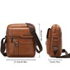 Leathario Men's Crossbody Shoulder Bag Leather Men Messenger Bag Retro