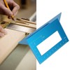 45° and 90° Aluminum Alloy Angle Ruler for Woodworking Precision