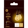 GE Vintage Style LED Light Bulbs, 40 Watt, Amber Finish,