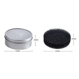 1 Set Clean 2 in 1 Color Removal Sponge for Eye Shadow Blush Color Foundation Make-up Removals from Makeup Brush to Switch Color (1 Pack Removal Sponge Kit with 4 pcs Replacement Sponge)