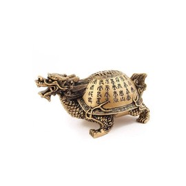 lachineuse Feng Shui Turtle Dragon Gold 13.5cm x 6.5cm x 7cm