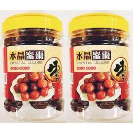 Crystal Jujube Chinese Dried Red Dates,Snack,17.6 oz, 2-Pack 水晶蜜棗