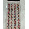 GEMSTONE 3D ADHESIVE GEMSTONES LONG BORDER MULTI-COLOR & CRYSTAL STRAND