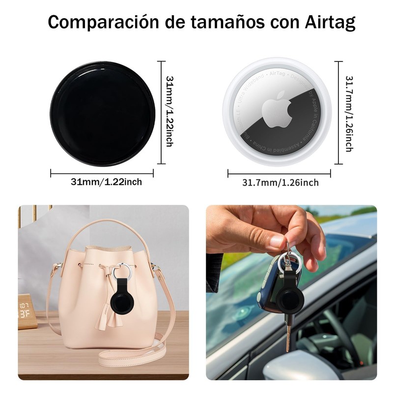 Mythya Localizadores GPS - Find Tag, Localizador GPS para Llaves,