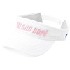 Jun Andrope ERU14010 Women's POP Color 3D Embroidery Visor, white