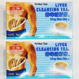 Liver Cleansing Tea, 20 Tea Bags, 1.42oz, Natural Herbal Tea,2 Pack 排毒清肝茶