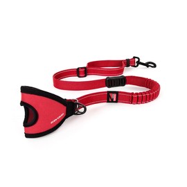 EzyDog HANDY 48 Bungee Dog Leash - The Best Hands-Free Running Leash Training Lead with Superior Control and Reflective Stitching - ZERO SHOCK Shock-Absorbing Technology (Adjustable 36” - 48”, Red)