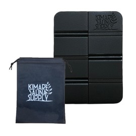 Kimari Sauna Supply Sauna Mat with Mat Pouch (Black)
