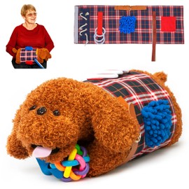 Fidget Muff and Blanket for Elderly | Fidget Blanket for Dementia | Dementia Products for Elderly | Gift and Activities for Seniors with Alzheimer’s or Dementia | Sensory Fidget Toys