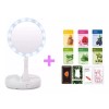 Misorel Espejo Luz Led Maquillaje + 10 Mascarillas Coreanas Facial
