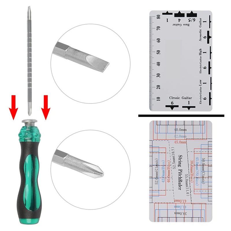 TIMESETL Guitar Repairing Tool Kit with Wire Plier, String Organizer,