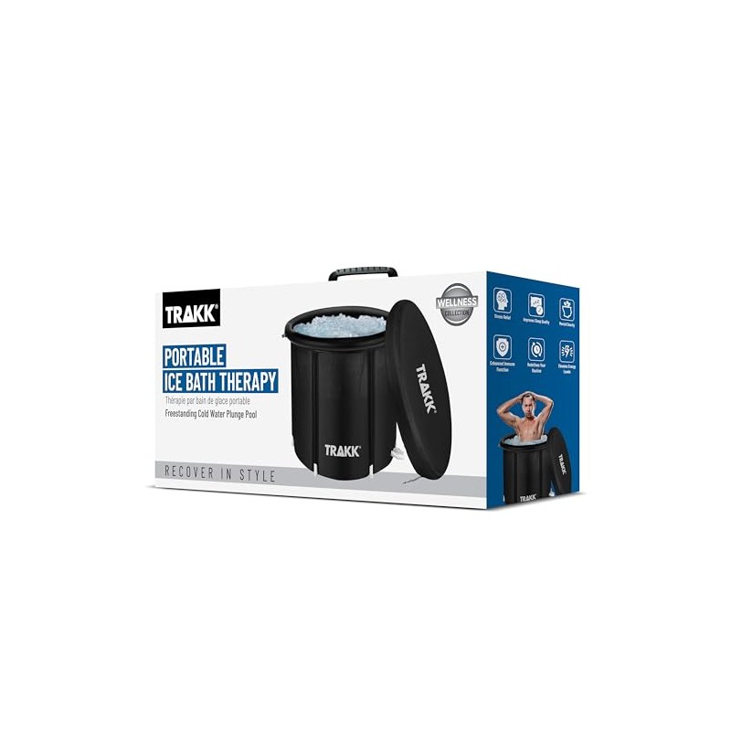 TRAKK Portable Ice Bath Tub Therapy with Cover - 150
