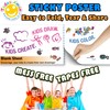 Todos Aman DIY No Mess Restickable Sticky Coloring Drawing Paper