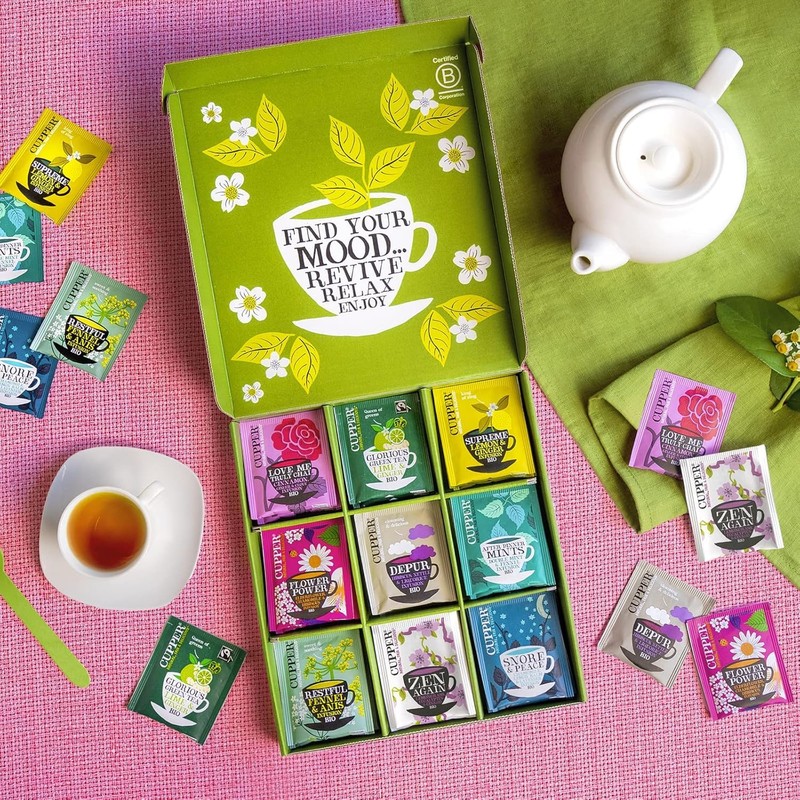 Cupper Collection Tè e Tisane Biologiche, Cofanetto, Assortimento di Tè