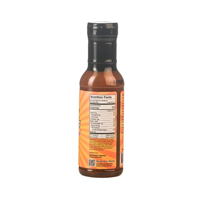 Todd's Curry Sauce (12oz) | Sweet Curry with Mild Spice