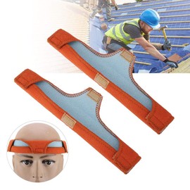 Hard Hat Sweatband, 9.64 x 1.57inch Cotton Hard Hat Welding Sweat Band Air Cushion Sweatband Helmet Comforter Pad Fts for Most Hard Hat(2pcs/Set)