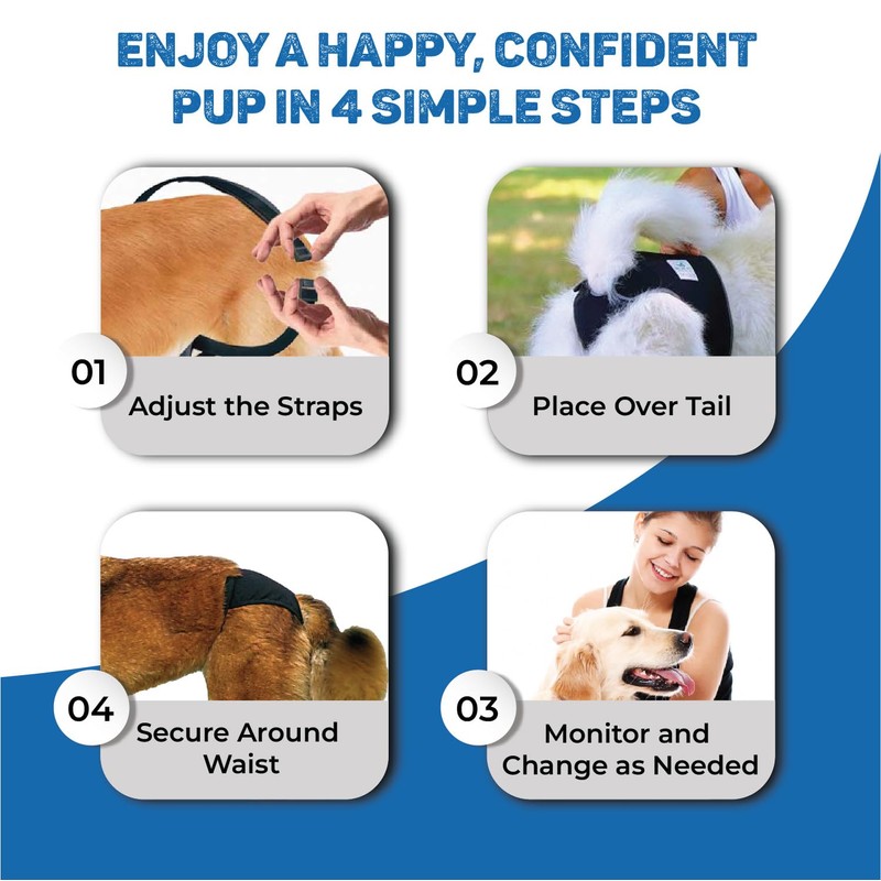 Trixie Protective Dog Pant, Medium, Black