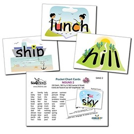 SnapWords Nouns 2 Pocket Chart Cards - Sight Words