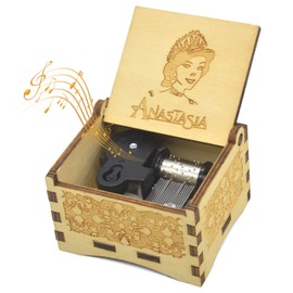 Micteney Anastasia "Once Upon a December" Anastasia Once upon a December Wooden Clock/Curve Powered Music Box
