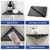 Bernkot Corner Shower Shelf, 10" Matte Black 304 Stainless Steel