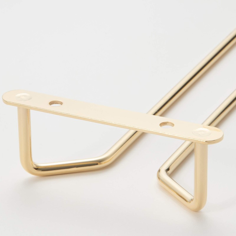 遠藤商事 業務用 グラスハンガー 10インチ スチール・真鍮メッキ PGL6610