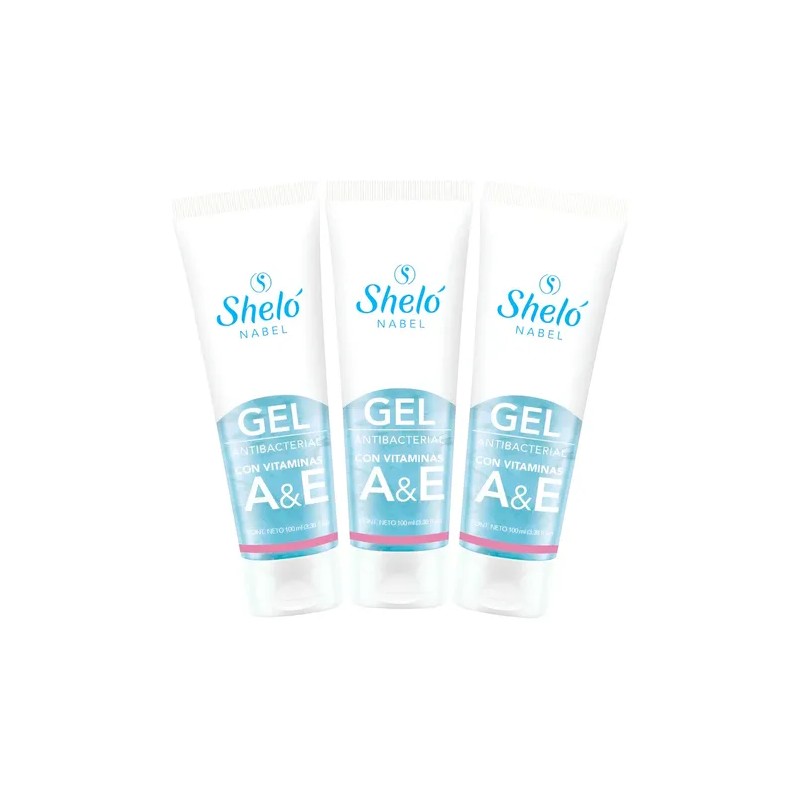 Gel Antibacterial Con Vitamina A Y E Shelo Nabel 100ml.