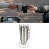 4PCS Camping Double Layer Cups Stainless Steel Food Grade Plastic