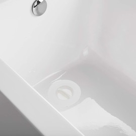 Mind Reader , Hygienic Disposable Bathtub Stopper, Stops Water, Tub, One Size, 50 Pack Bath Plug White