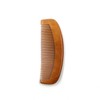 Wooden Fine-Tooth Comb Round Comb 4ea