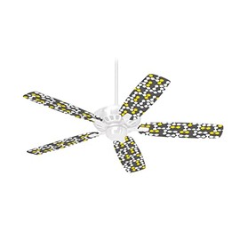 Locknodes 04 Yellow - Ceiling Fan Skin Kit fits most 42 inch fans (FAN and BLADES SOLD SEPARATELY)