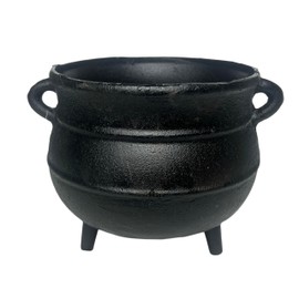 Oggun Cauldron cast iron 7” Caldero de hierro para Ogun Black Iron Cauldron for rituals Ifa Religion Caldero de Ogun Santo Orisha Yoruba Santeria Herramienta de guerreros Iron cauldron witchcraft