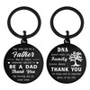 Bonus Dad Stepdad Gifts Keychain - Step Dad Gifts Keychain