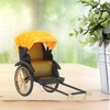 Retro Rickshaw Model Exquisite Details Nostalgic Alloy Simulation Rickshaw Toy