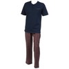 Walker Reid Mens Pyjamas Jersey Cotton Top & Checked Trouser